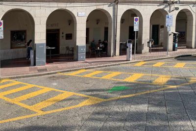Nuovi stalli per auto elettriche in piazza Crispi (foto C.N)