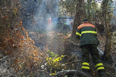 Incendio nelle campagne di Ghilarza