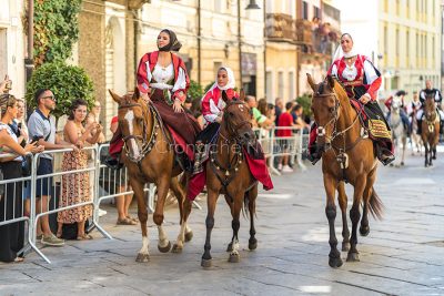 Nuoro, Redentore 2024, le amazzoni (foto S.Novellu)