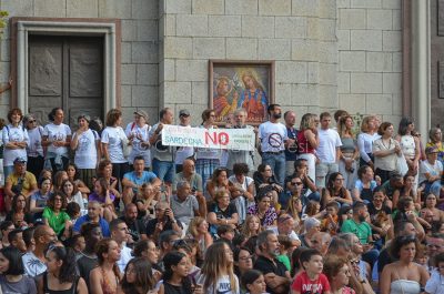 Nuoro, Redentore 2024, no all'eolico (foto Nieddu)