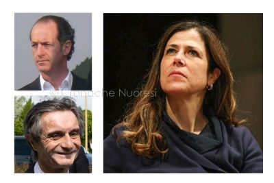 Alessandra Todde, Luca Zaia e Attilio Fontana