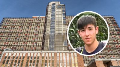 Il San Francesco e, nel riquadro, Riccardo Licheri