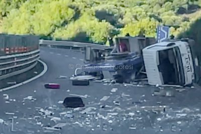 La scena dell'incidente a Santa Cristina