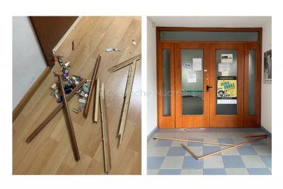 ll raid vandalico alla sede PD di Cagliari