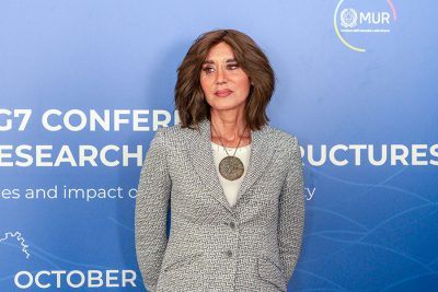 Il ministro del MIUR Anna Maria Bernini al G7 di Oliena (foto S.Novellu)