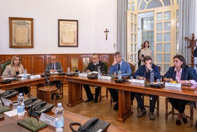 Il vertice in Prefettura (foto S.Novellu)