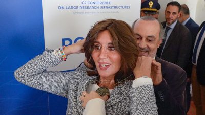 L'omaggio dell'Accademia al ministro Anna Maria Bernini (foto S.Novellu)