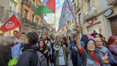 Un momento della manifestazione a Cagliari (foto B.Cumpostu)