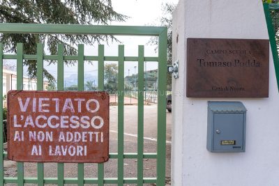 L'ingresso al campo scuola Tomaso Podda (foto S.Novellu)