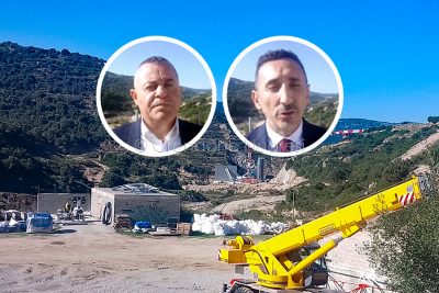 Orgosolo, il cantiere di Cumbinanovu, Ambrogio Guiso e Antonio Piu
