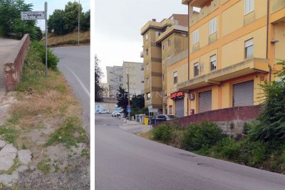 Situazione di pericolo in viale Sardegna