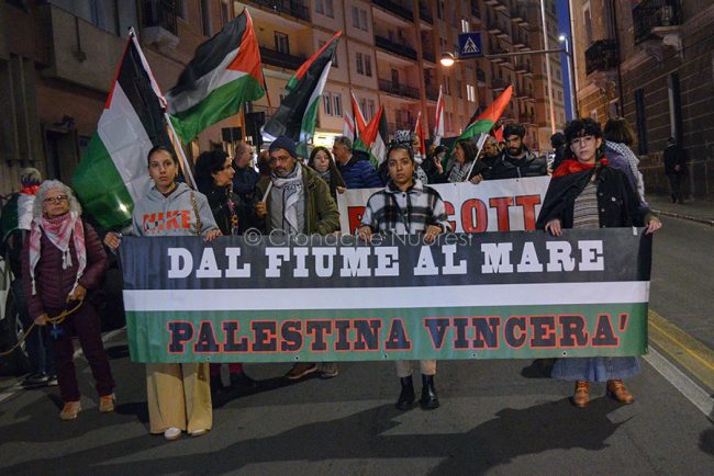 Cagliari, manifestazione per la Palestina (foto Nieddu)