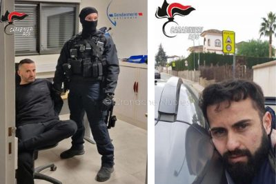 Due immagini di Marco Raduano (ANSA)