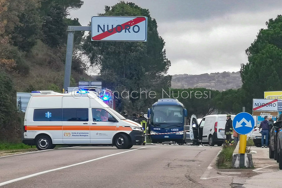 Nuoro. Tragedia della strada alle porte della città: 72enne morto nello scontro tra due automezzi