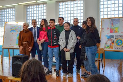 Studenti vincitori e corpo docente (foto Nieddu)