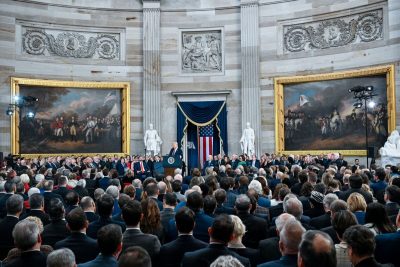 Giuramento di Donald Trump (foto Ipa Agency)