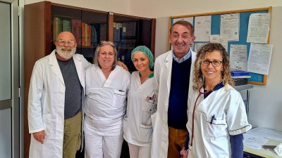 L'equipe lungodegenza di Sorgono col primario Luciano Arru