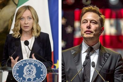 Giorgia Meloni e Elon Musk