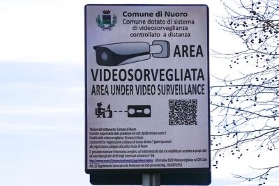 Nuoro, informativa sulle aree videosorvegliate