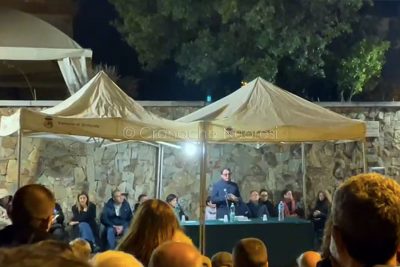 Franco Mula al consiglio comunale di Siniscola