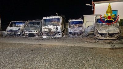 I compattatori distrutti a Lanusei
