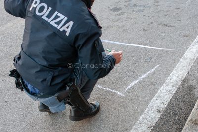I rilievi della Polizia (foto S.Novellu)