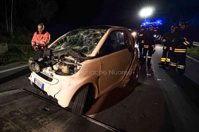 La Smart dopo l'incidente