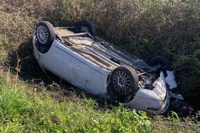 L'auto dopo l'incidente
