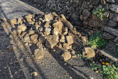 Nuoro, crollo all'oratorio del Carmelo