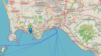 L'area del sisma ai Campi Flegrei