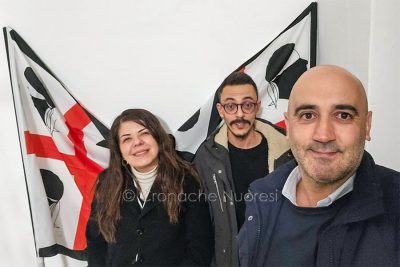 I sardisti Claudia Camarda, Graziano Siotto e Francesco Piras