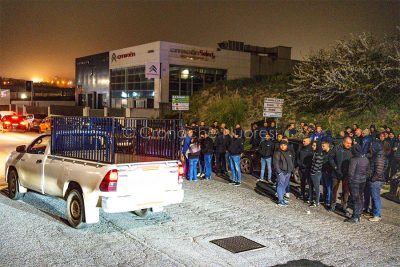 Protesta dei pastori a Pratosardo (foto S.Novellu)