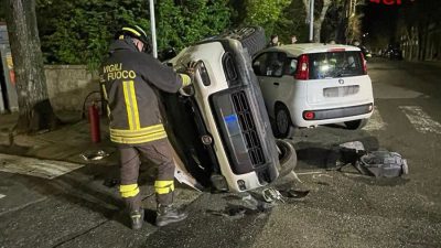 La scena dell'incidente