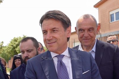 Giuseppe Conte a Nuoro (foto S.Novellu)