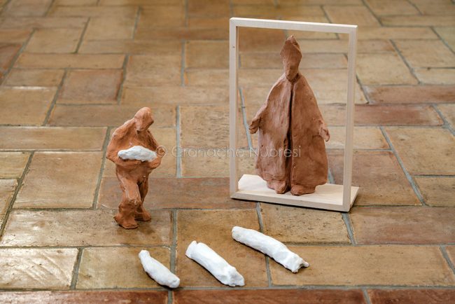 Il bozzetto dell'opera di Costa (foto S.Novellu)