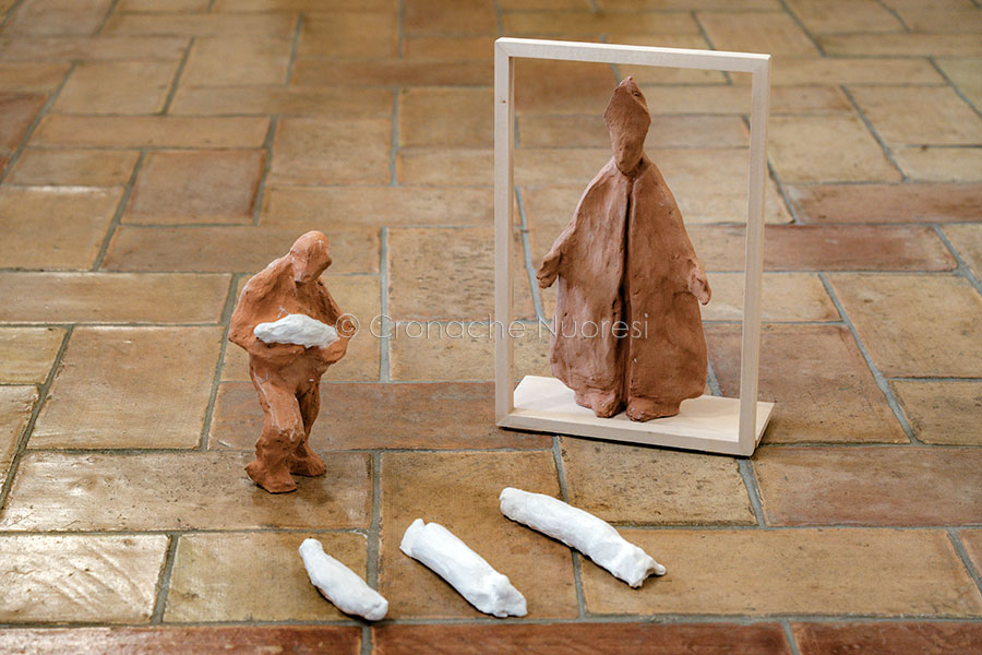 Il bozzetto dell’opera di Costa (foto S.Novellu)