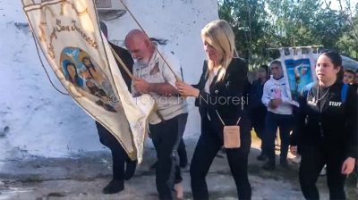 L'arrivo al Santuario di Paolo Ladu