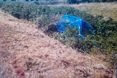 L'auto dopo l'incidente
