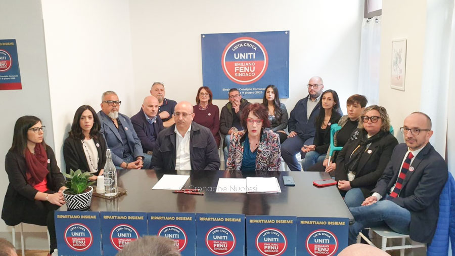 Nuoro: “Uniti si può ripartire”, la lista a sostegno di Fenu presenta la squadra e il programma