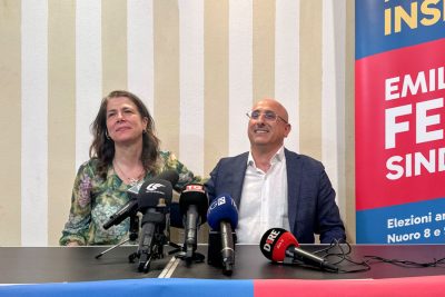Alessandra Todde e Emiliano Fenu