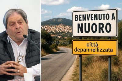 Domenico Mele e il cartello denigratorio