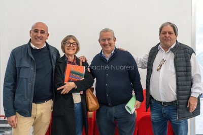 I candidati sindaco Fenu, Bidoni, Cucca e Mele (foto S.Novellu)