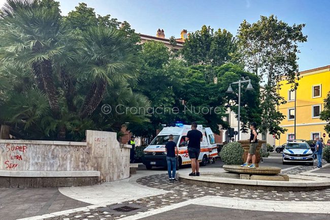 I soccorsi al giovane ferito a Nuoro