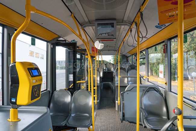 Interno di un autobus ATP (foto S.Novellu)