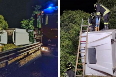 La scena dell'incidente