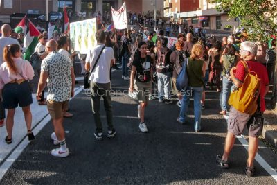 Nuoro, manifestazione pro Palestina (foto S.Novellu)