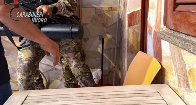 Un momento del blitz a Siniscola