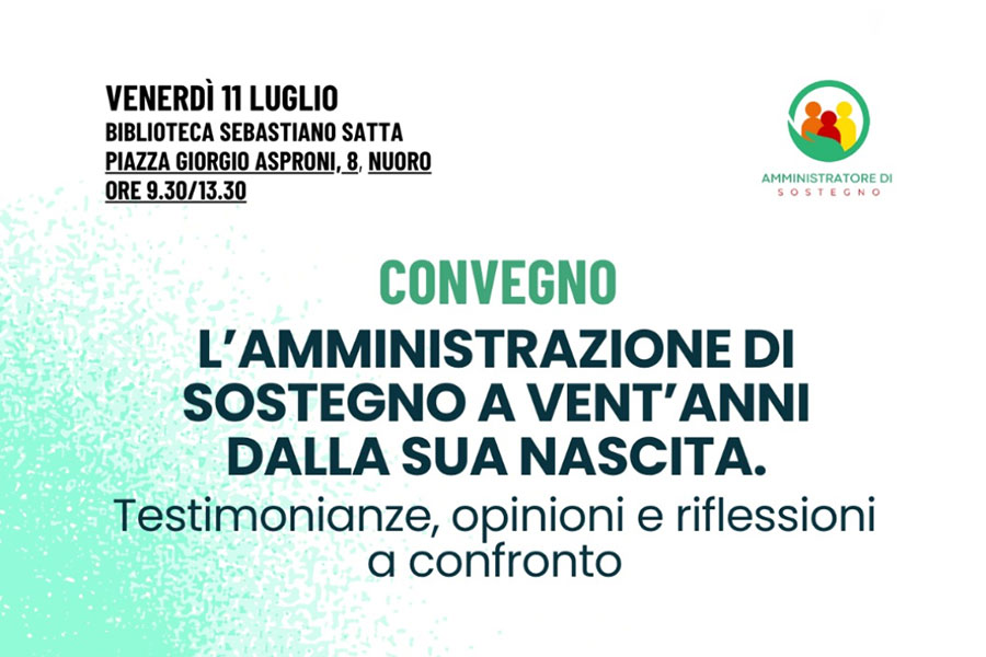 Nuoro celebra con un convegno vent’anni di amministrazione di sostegno