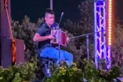 Edoardo Manca sul palco