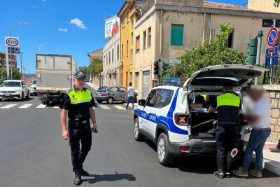 I rilievi della Polizia municipale